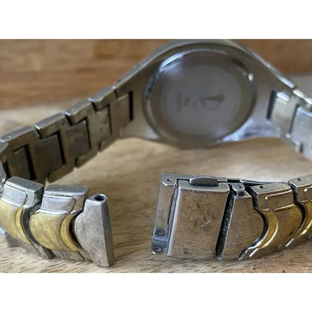 Vtg San Francisco 49ers Football Face Silver Stainless Steel‎ Men's Wristwatch